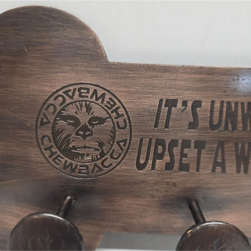 Chewbacca Metal Wall Leash Holder “It’s Unsafe To Upset A Wookie” Star Wars